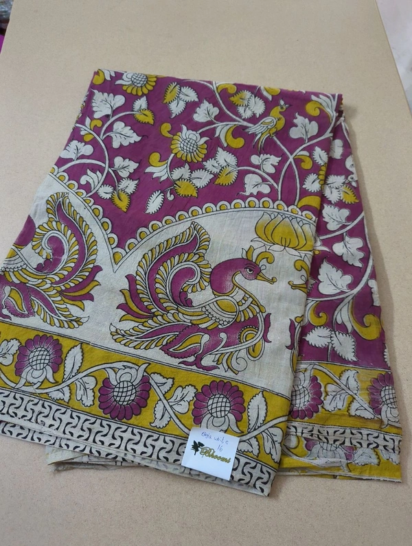 Pure Kalamkari Cotton  - Baja White 16