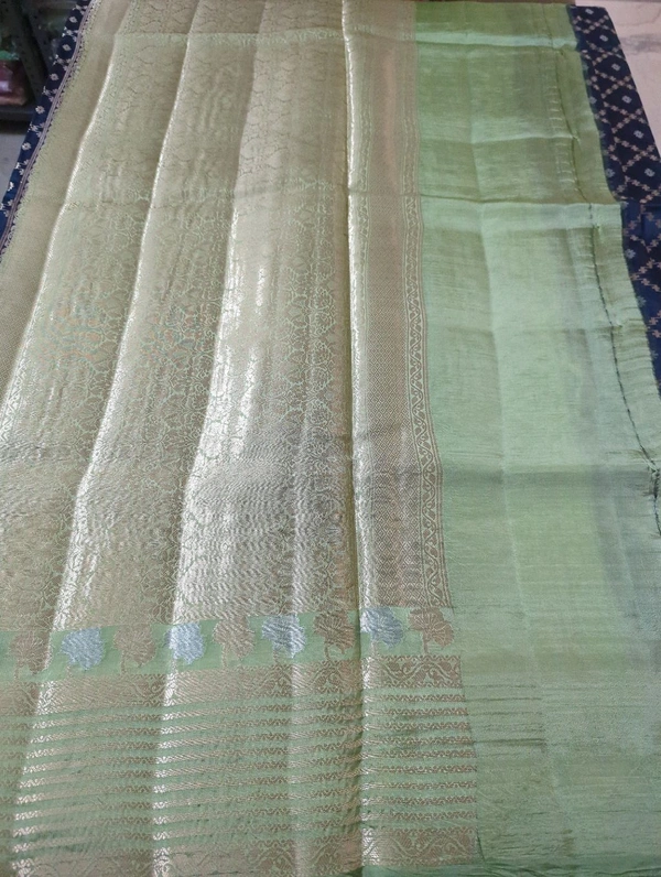Pure Raw Mango Weaving  - Navy Blue