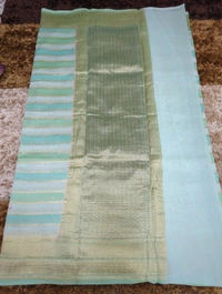 Pure Handloom Chiniya - Teal