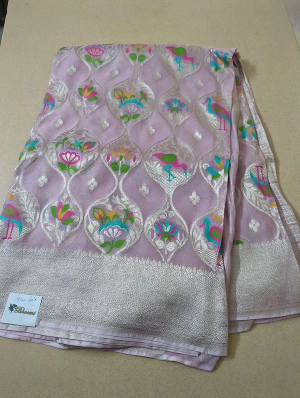 Pure Georgette  - Blue Chalk