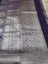 Pure Chiffon Designer  - Purple