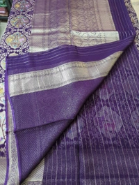 Pure Chiffon Designer  - Purple