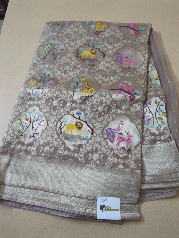 Pure Chiffon Designer  - Gray