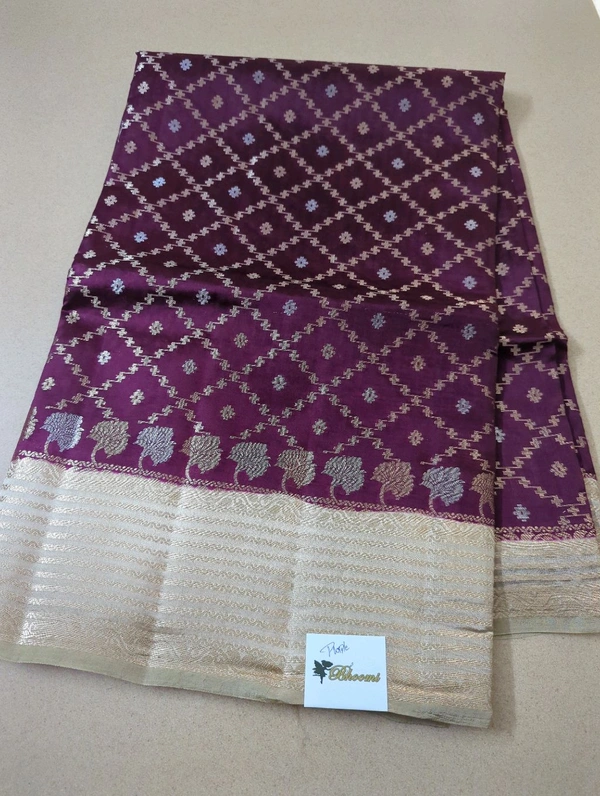 Pure Raw Mango Weaving  - purple