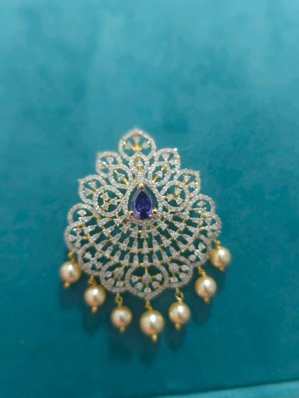 Diamond Replica Pendant  - puple, vz