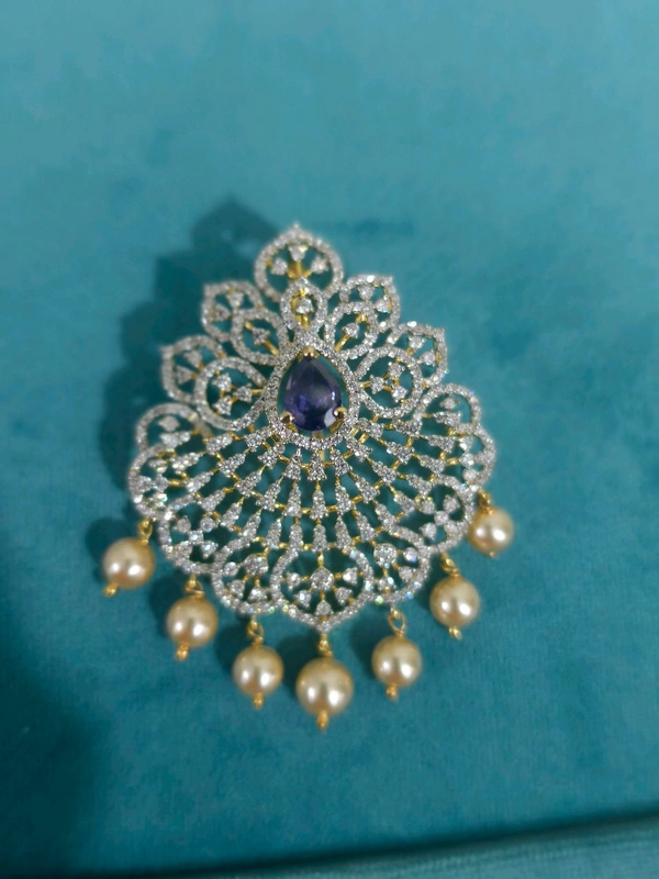 Diamond Replica Pendant  - puple, vz