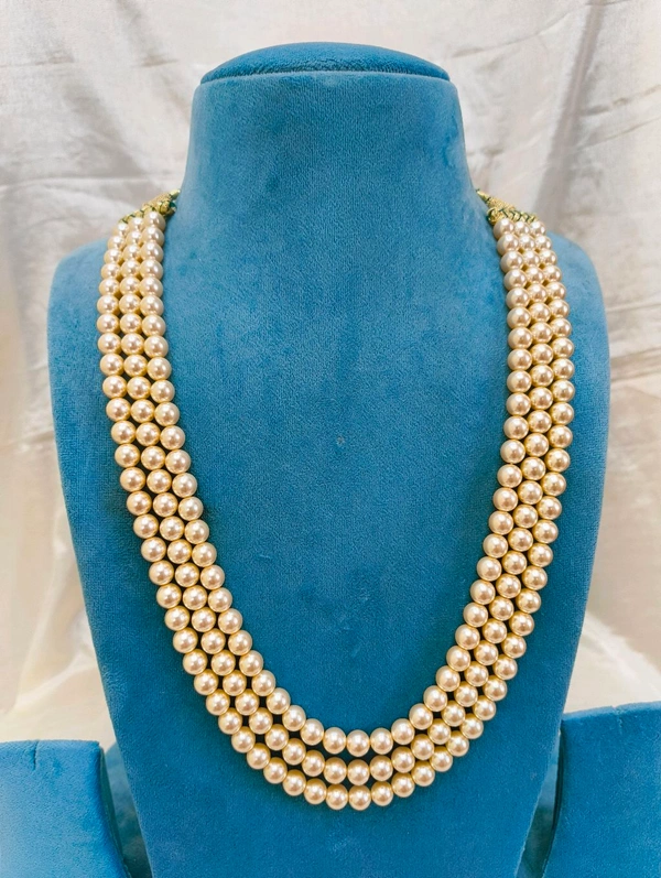 8 Mm Real Swaroski Pearl Mala - HD