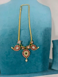 Jadau Kundan Naan Model Necklace - vz
