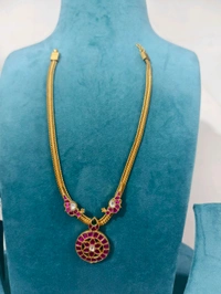Jadau Kundan Naan Model Necklace Parrot