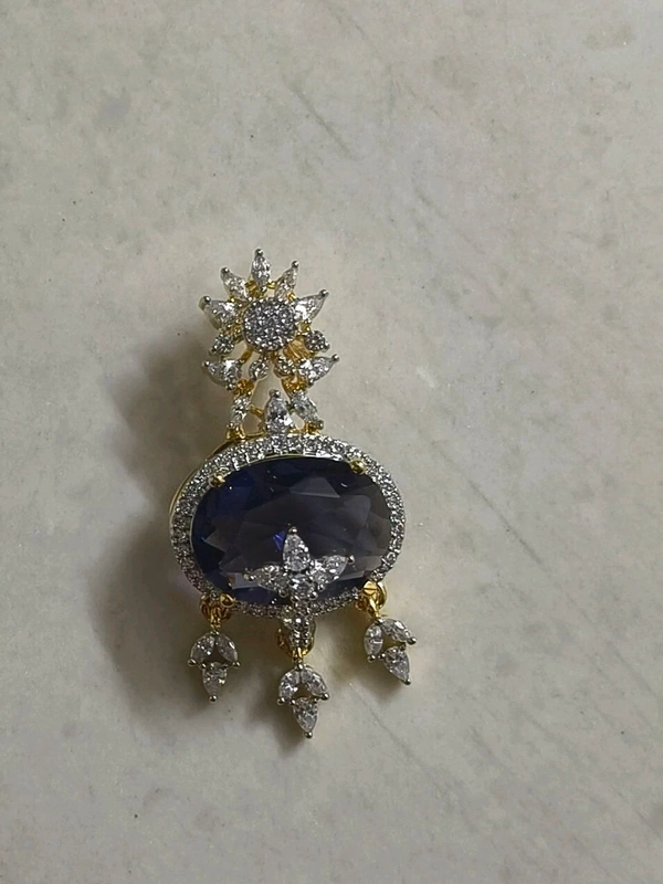 Diamond Replica Pendant  - Blue, Vz