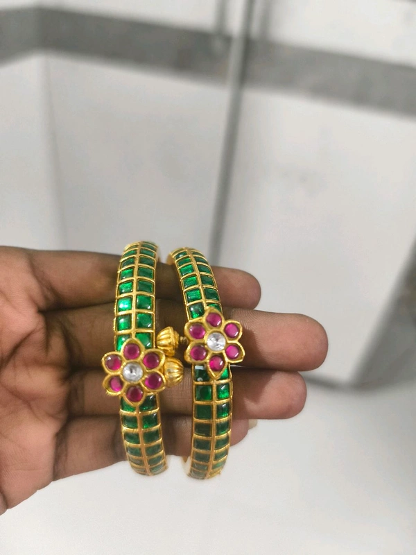 Jadau Kundan Bangles - 2.8, vz