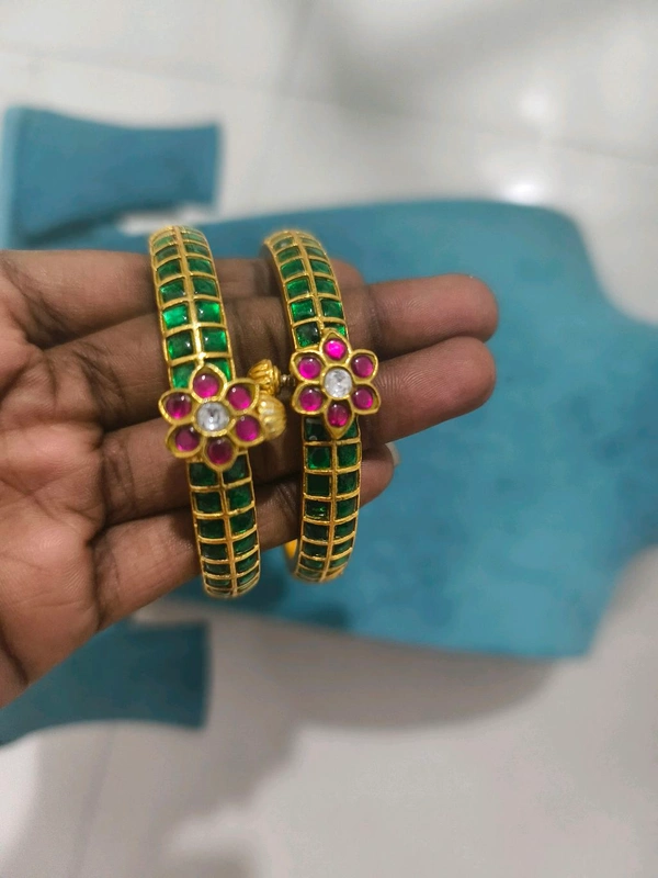 Jadau Kundan Bangles - 2.8, vz