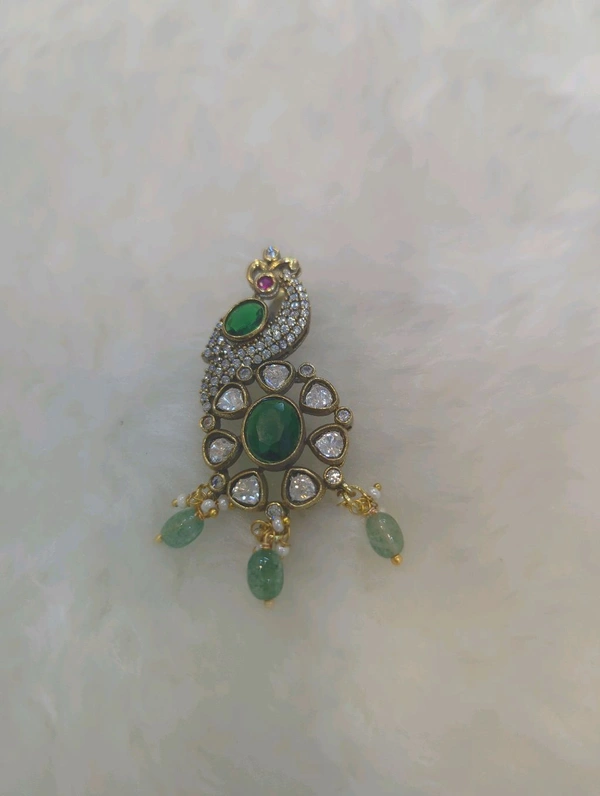 Victorian Pendant  - green