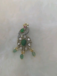 Victorian Pendant  - green