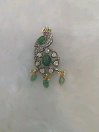Victorian Pendant  - green
