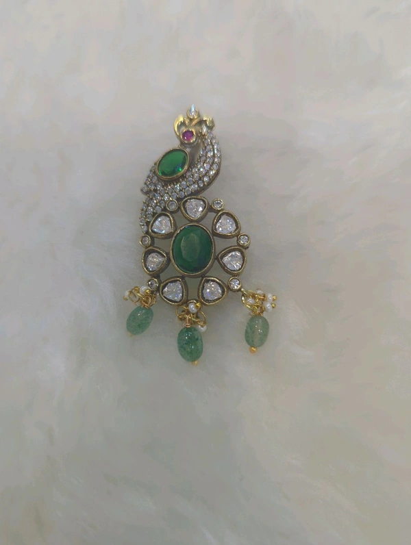 Victorian Pendant  - green