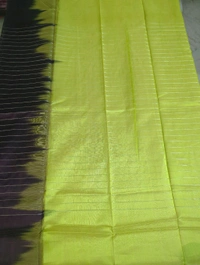 Pure Handloom Mangalagiri Pattu - Olive