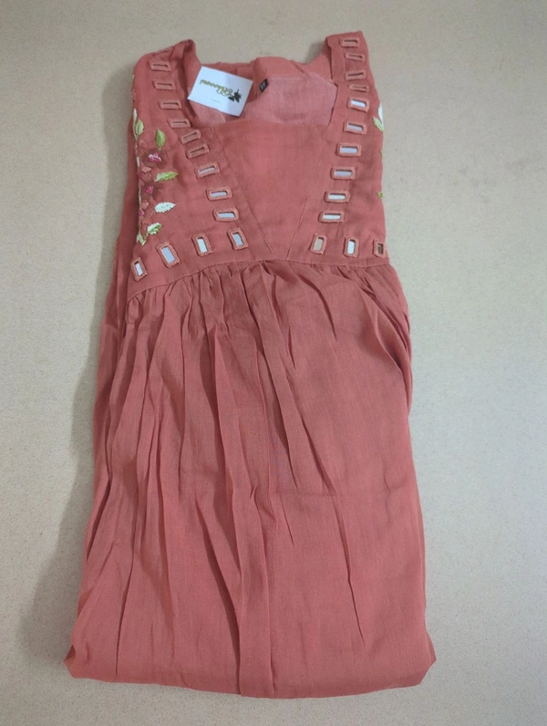 Pure Mul Mul Cotton Frock  - Bittersweet, 38