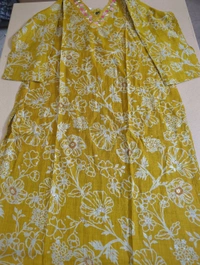 Soft Chabderi With Hand Work  - Gold, 42