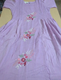 Pure Mul Mul Cotton Frock - Blue Chalk, 42