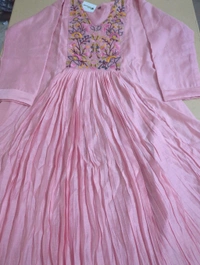 Pure Mil Chanderi Frock - Sundown, 46