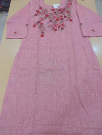 Pure Cotton With Hand Work  - Sundown, 44