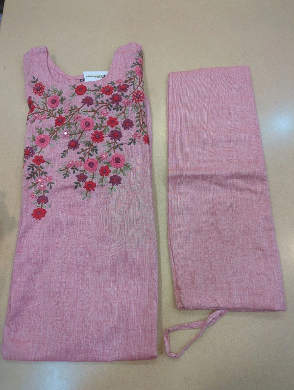 Pure Cotton With Hand Work  - Sundown, 46