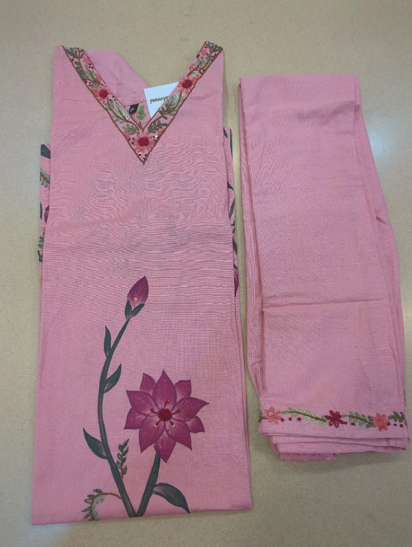 Pure Cotton With Hand Painted - Sundown, 42