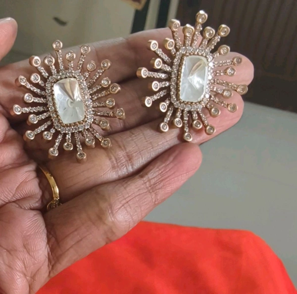 Stylish Studs - White