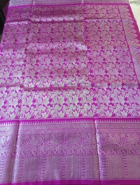 Pure Handloom Venkatagiri Pattu Designer - Wild Watermelon