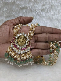 Real Beads With Jadhu Kundan - Vz