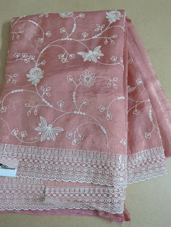 Soft Crush With Rich Embroidery  - Sundown