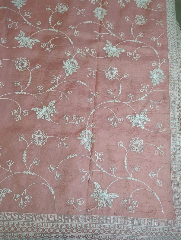 Soft Crush With Rich Embroidery  - Sundown