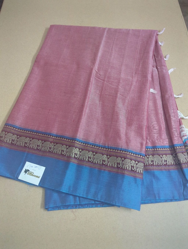 Pure Handloom Narayanapet - Tickle Me Pink 11