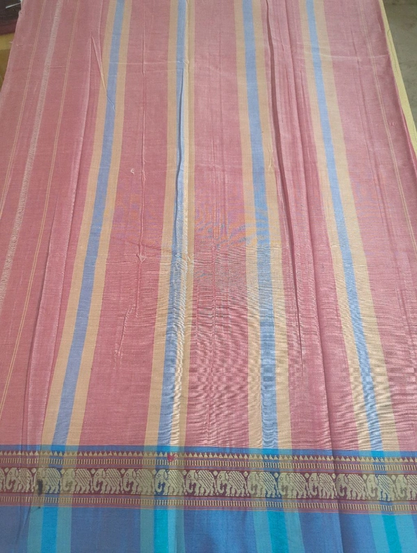 Pure Handloom Narayanapet - Tickle Me Pink 11