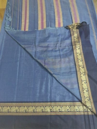 Pure Handloom Narayanapet - Navy Blue 5