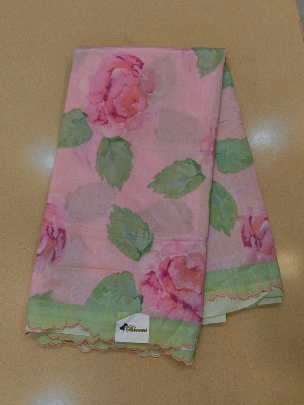 Pure Handloom Mangalagiri  - Blush Pink