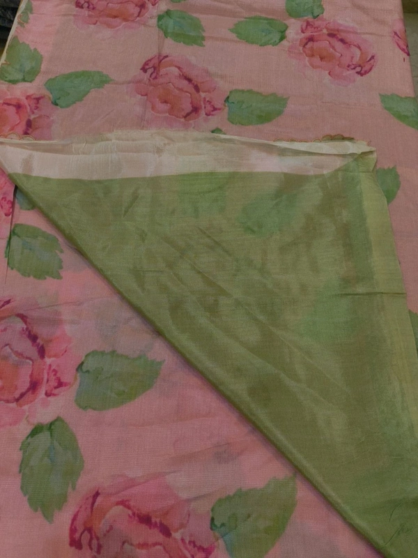 Pure Handloom Mangalagiri  - Blush Pink