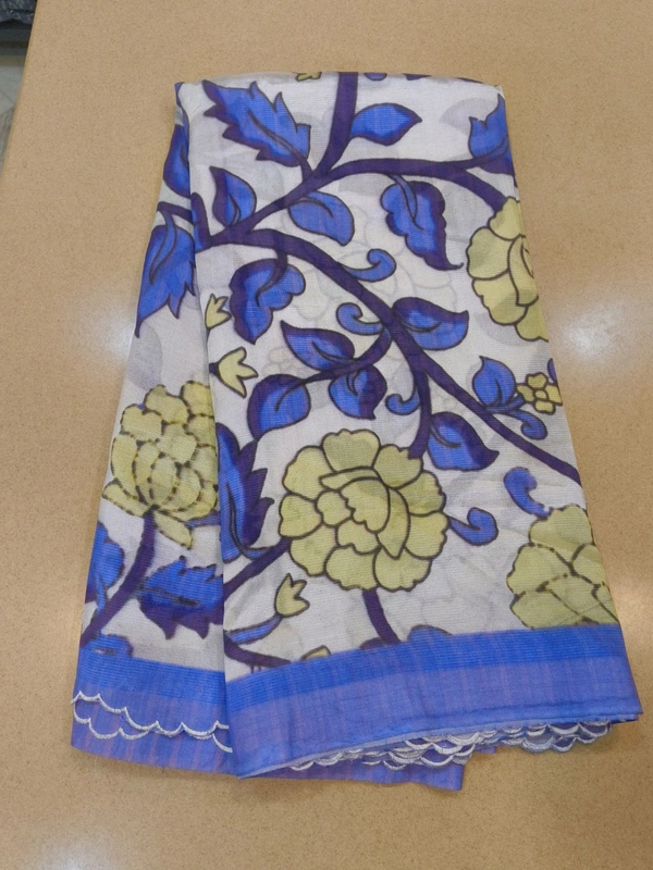 Pure Handloom Mangalagiri  - Blue