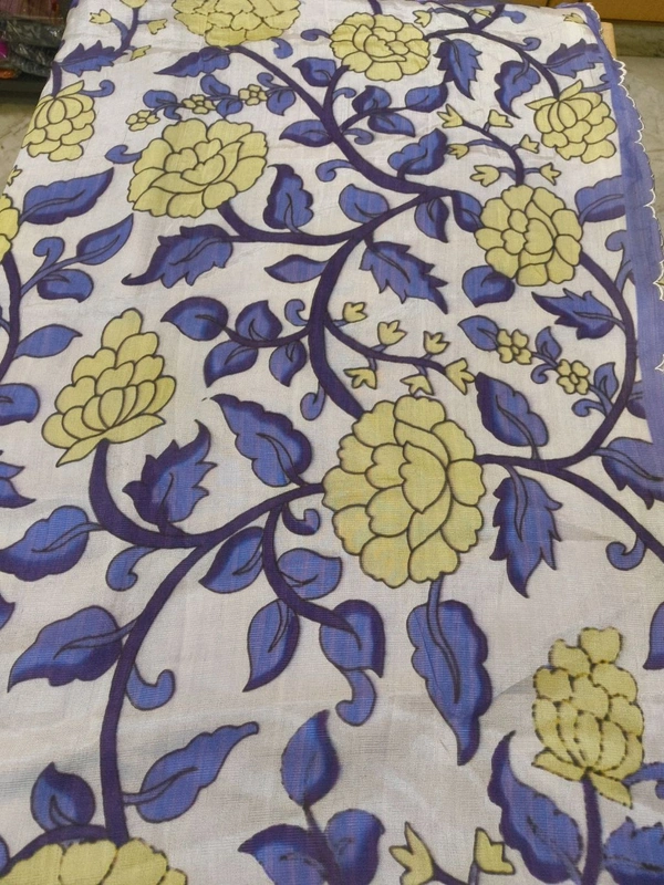 Pure Handloom Mangalagiri  - Blue