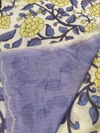 Pure Handloom Mangalagiri  - Blue