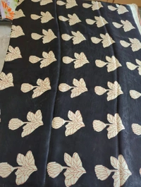 Pure Model Silk With Hand Block Print - Maroon 4