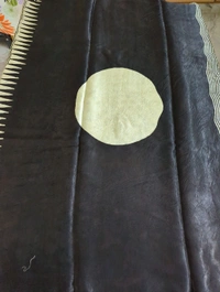 Pure Model Silk With Hand Block Print - Black 9