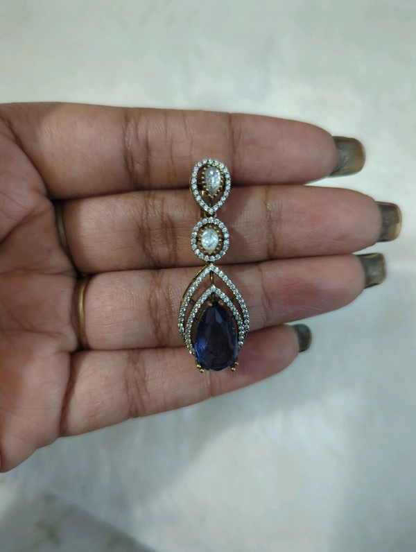 Victorian Pendent  - blue, VZ