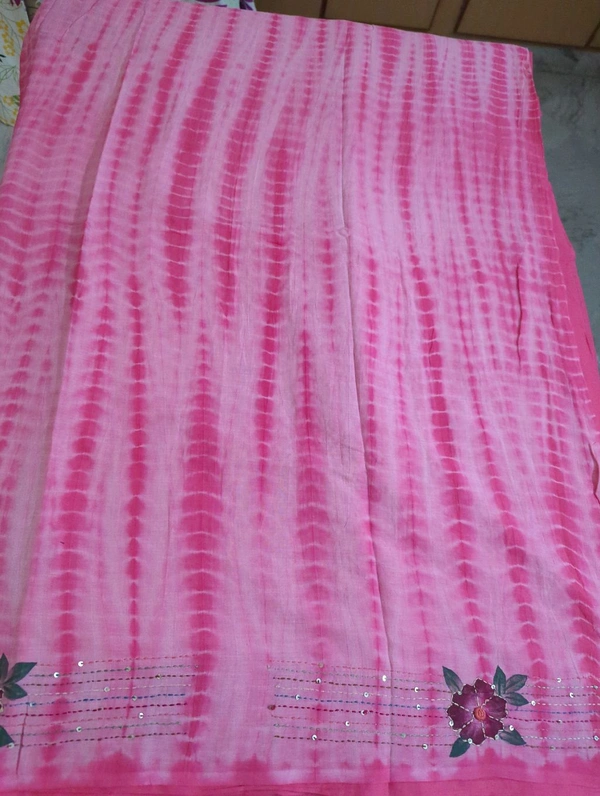 Pure Mul Mul Cotton With Work - Tickle Me Pink