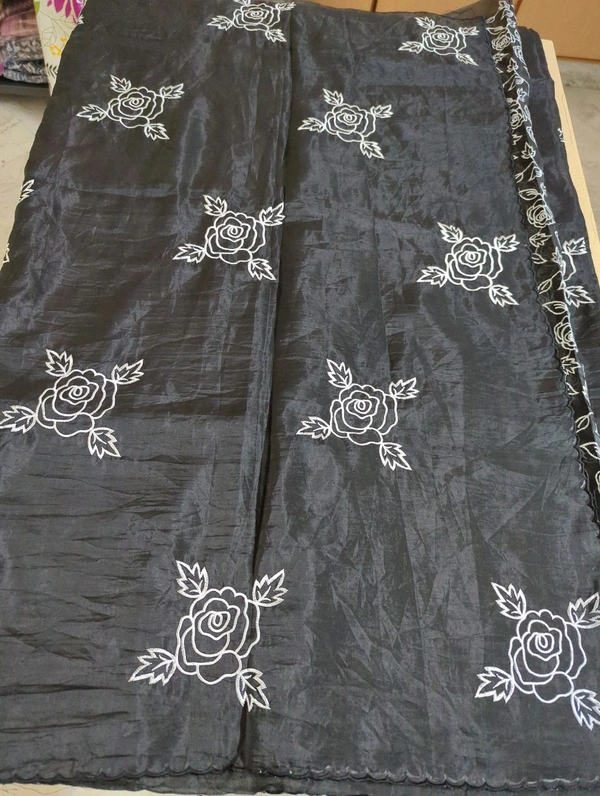 Tusser Crush With Work  - Black, 15 DAYS DISHPACH TIME