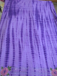 Pure Mul Mul Cotton With Work - Electric Violet