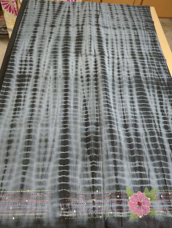 Pure Mul Mul Cotton With Work - Black