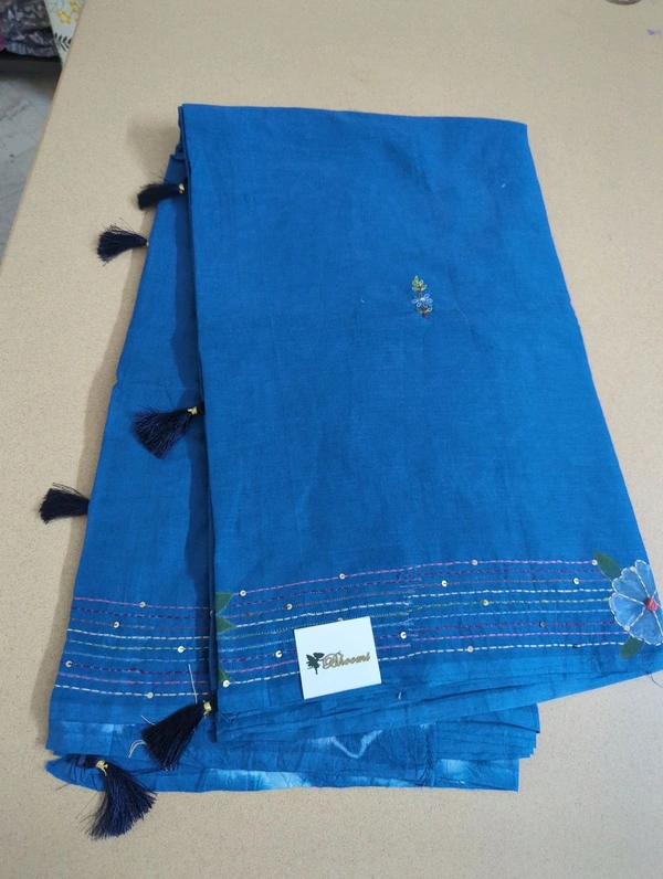 Pure Mul Mul Cotton With Work - Scampi