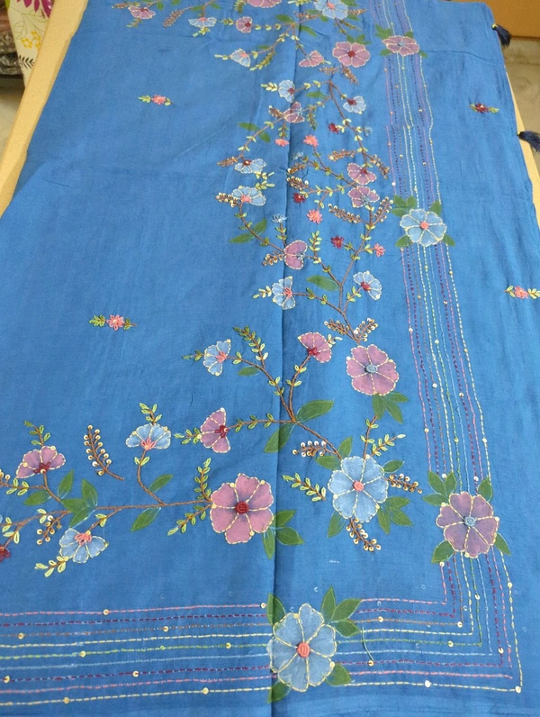 Pure Mul Mul Cotton With Work - Scampi